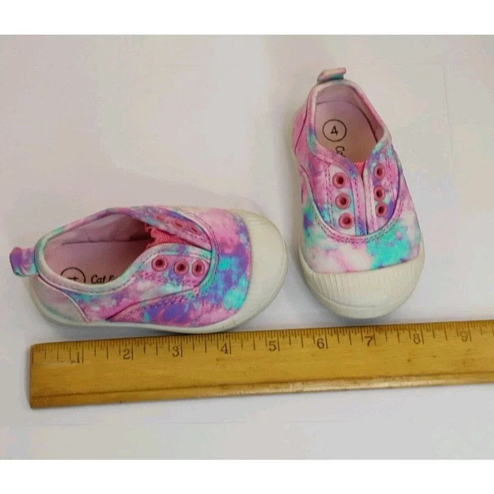 Cat & Jack Rory Tie Dye Slip on Sneakers Size 4 Cat and Jack